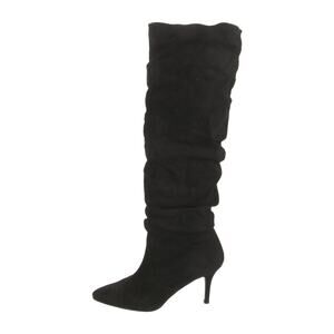 Stuart Weitzman Suede Slouch Boots Black - 39/8.5